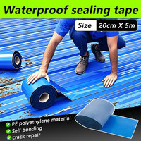 20cm (Width) * 5m (Length) Roof Waterproof Tape, Repair Crack, Prevent Rust Sealing Strip, Suitable for Pasting Plastic, Metal Roof.