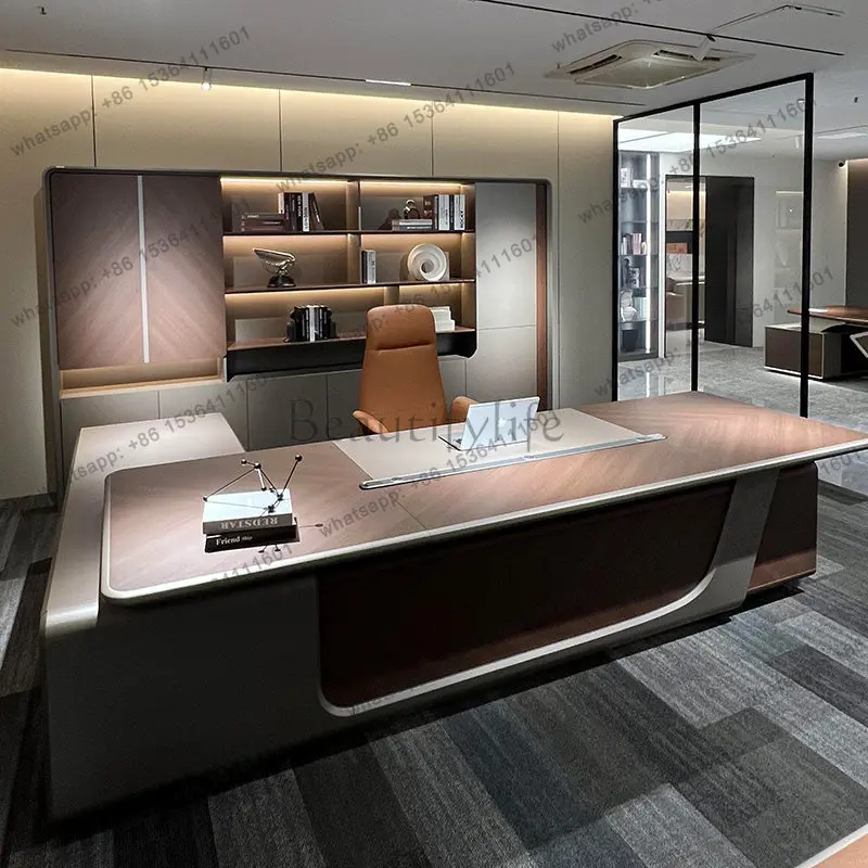 Narrow Upgrades Italy Office Desk Designer Classic Solid Wood Modern Computer Desks L Shape Mesa