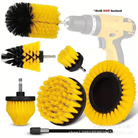 3-7Pcs Set Electric Power Scrubber Drill Brush Head Accessory Cleaning Showers Tubs Glass Car Bathroom Tile Grout Carpet Tools