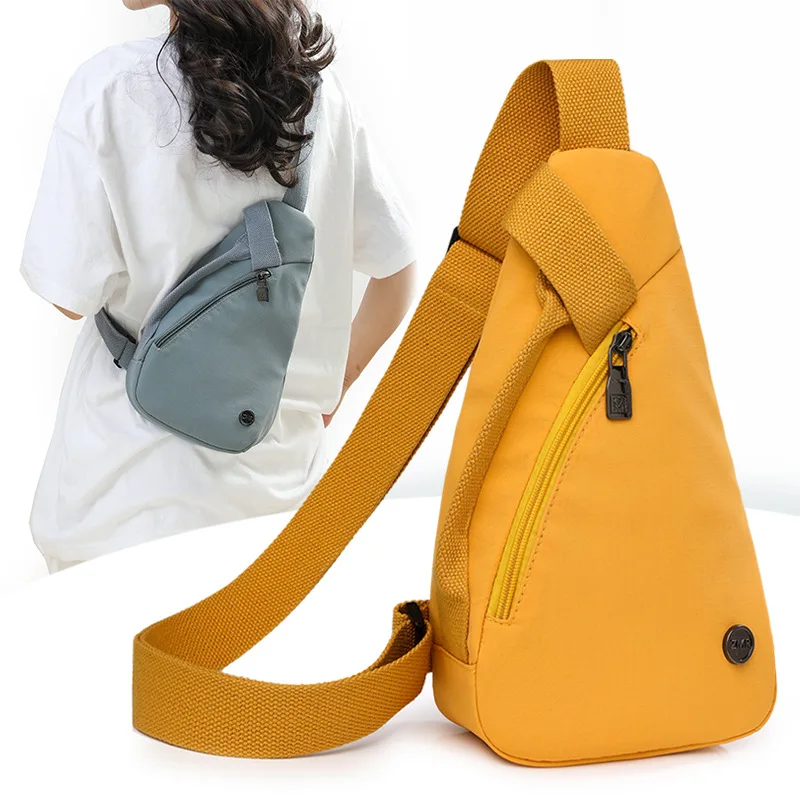 

Женская легкая облегающая нагрудная сумка из ткани Оксфорд, небольшой рюкзак на одно плечо для езды на велосипеде, хранилище для мобильного телефона