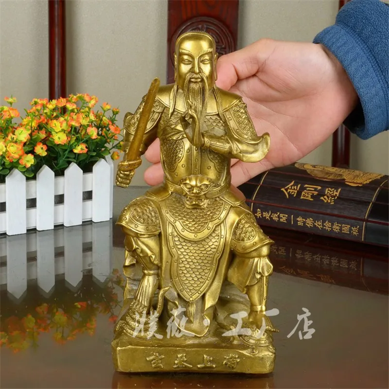 

Brass Emperor Xuantian Bronze Statue Wudang Mountain Zhenwu Tati Statue of God Xuanwu Dang Magic God Master Yousheng Zhenjun