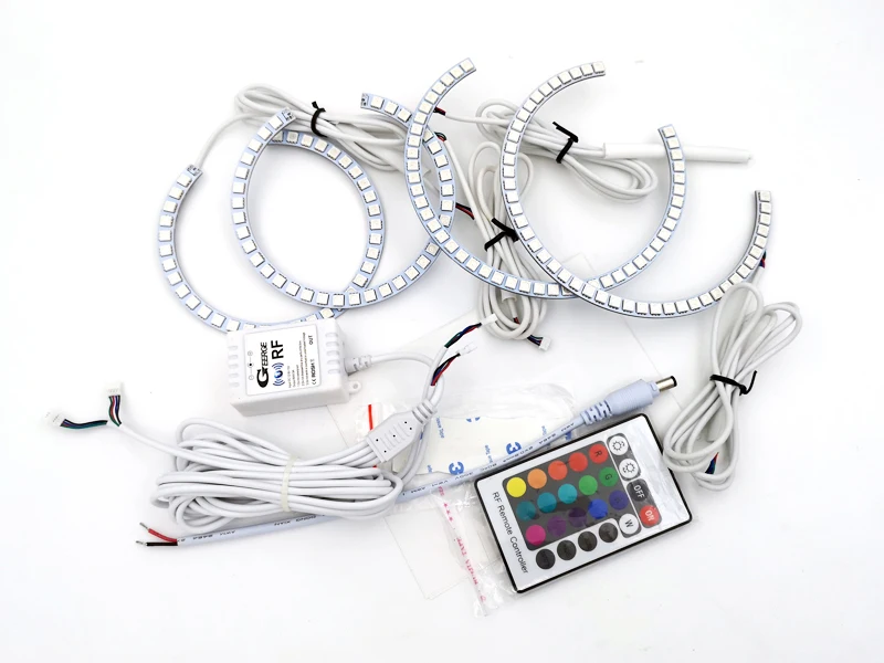 Geerge For BMW 3 Series E90 E91 LCI 2009 2010 2011 2012 RF Remote Bluetooth APP Multi Color RGB Led Angel Eyes Kit Halo Rings