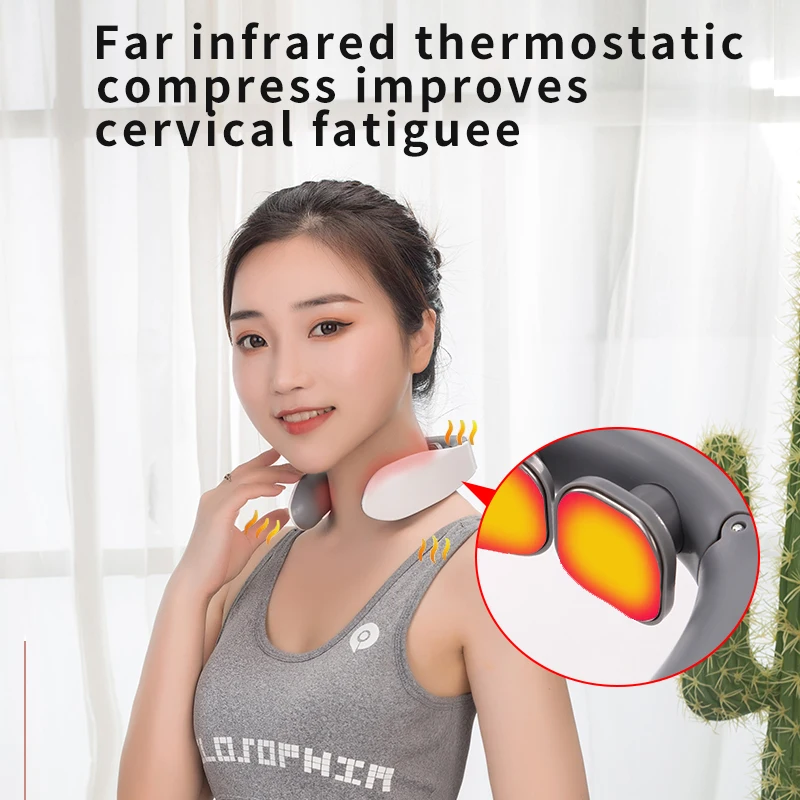 

Electric Neck And Back Massager Shoulder Kneading Massage Pillow Trapezius Neck Cervical Back Massage Beautifully compact practi