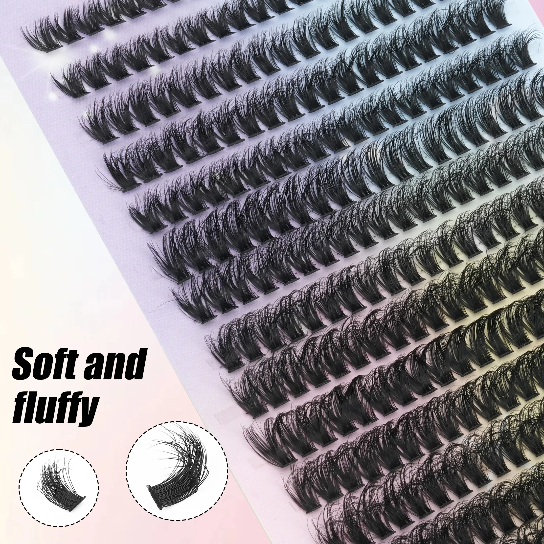 Fluffy Volume Lash Clusters In - Lashes Eyelash Extension 评论和价格