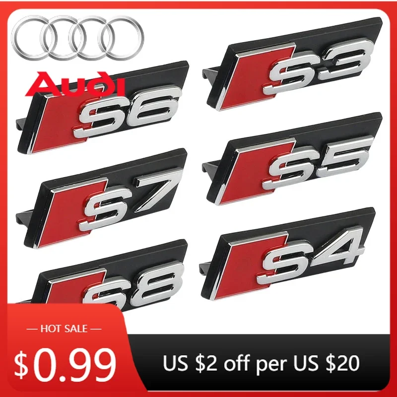 

Колпаки на колесные диски (хаб-капы) для Audi, 1 шт., для модифицированных автомобилей Audi 4WD, эмблема S3 S4 S5 S6 S7 S8, логотип на решетку радиатора, модифицированный логотип Audi, крепление-защелка