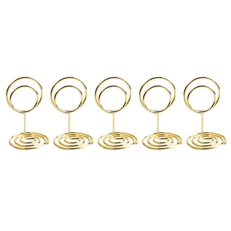 20Pcs Mini Place Card Holders, 2Inch Cute Table Number Holders With 20Pcs 50Mm Long Single Hole Cabinet Knobs Handles