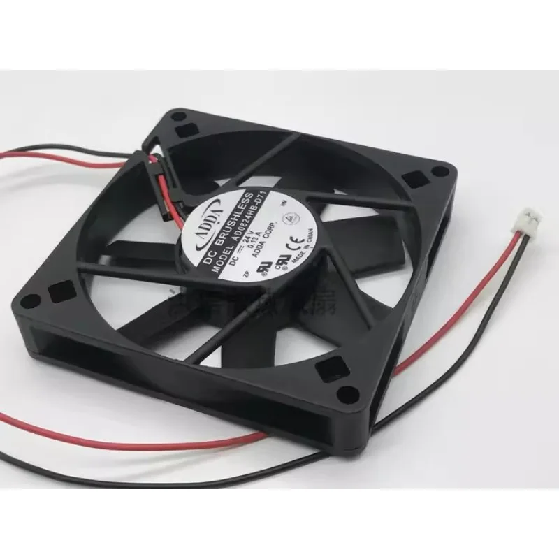 Original New Cooler Fan for ADDA AD0824HB-D71 DC24V 0.13A 8015 8CM Inverter Cooling Fan