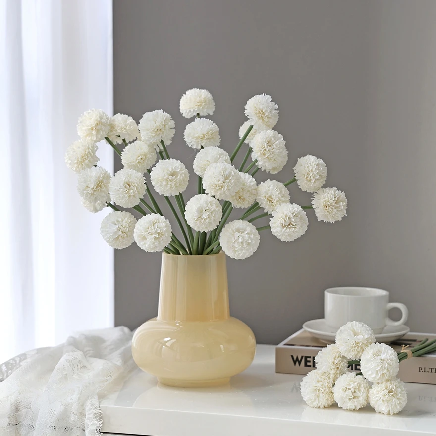 

Artificial Flowers Silk Mini Ball Chrysanthemum Home Room Wedding Bridal Bouquet Decora Valentine Outdoor Yard DIY Gifts Hotsale