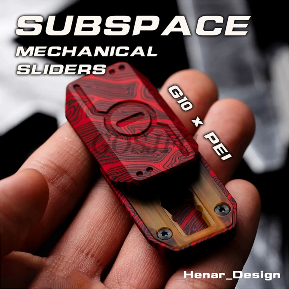 WANWU Subspace Metal Fidget Spinner Men Toys Stress Metal Slider Fidget Desk Gadgets