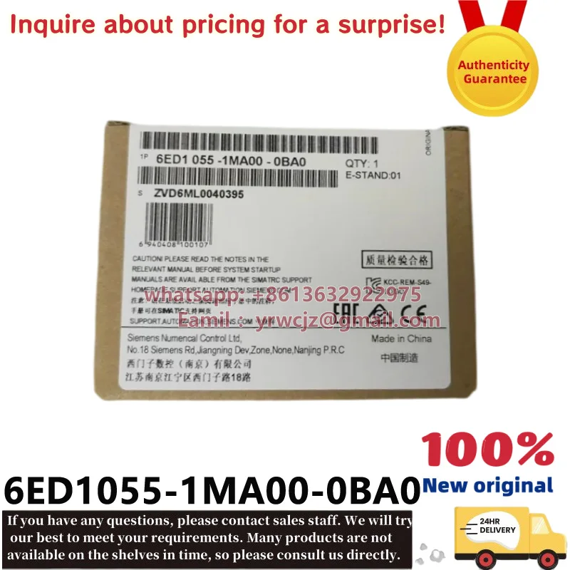 6ED1055-1MA00-0BA0 Siemens LOGO! AM2 2AI Analog Expansion Module, Brand New Original In Stock