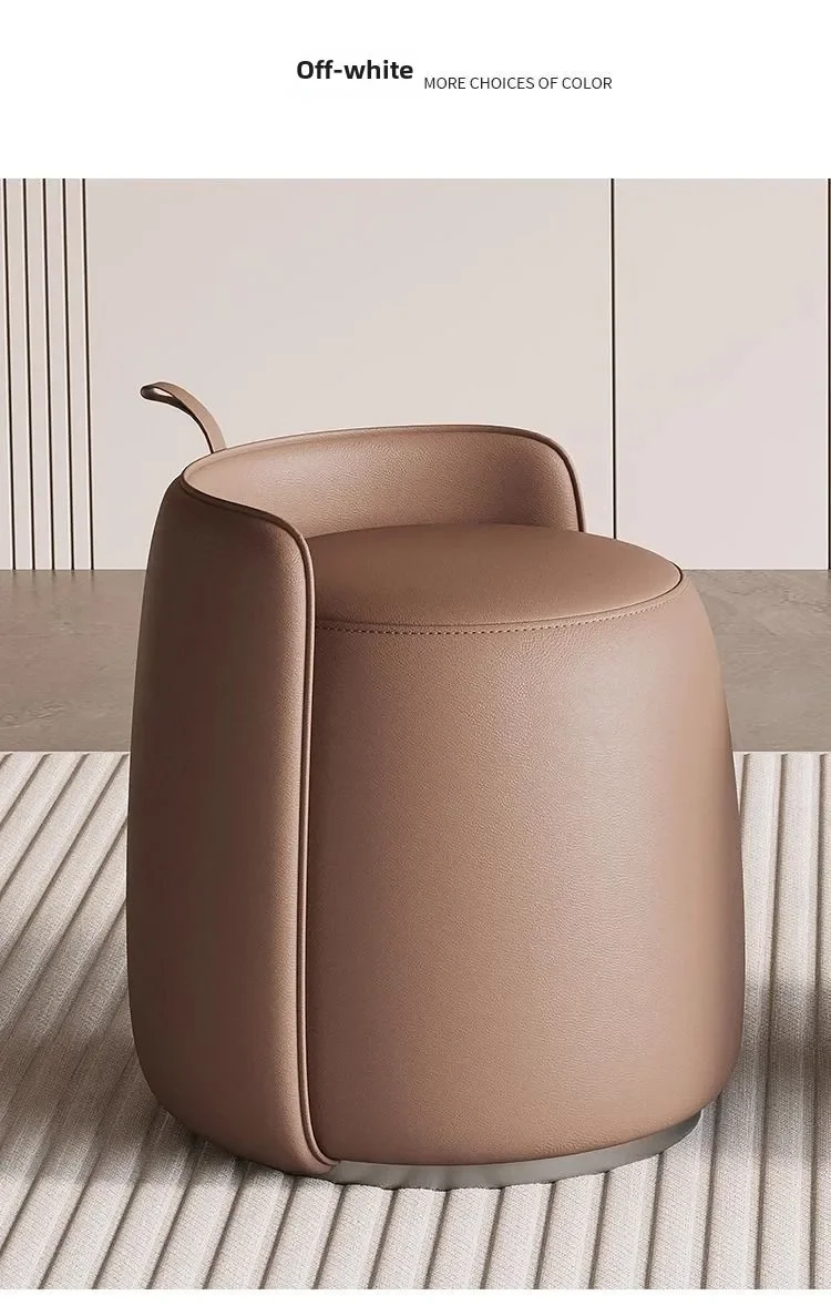 Luxury Minimalist Dressing Stool for Vanity Shoe Changing Living Room Seating & Footrest Versatile Multipurpose Stool