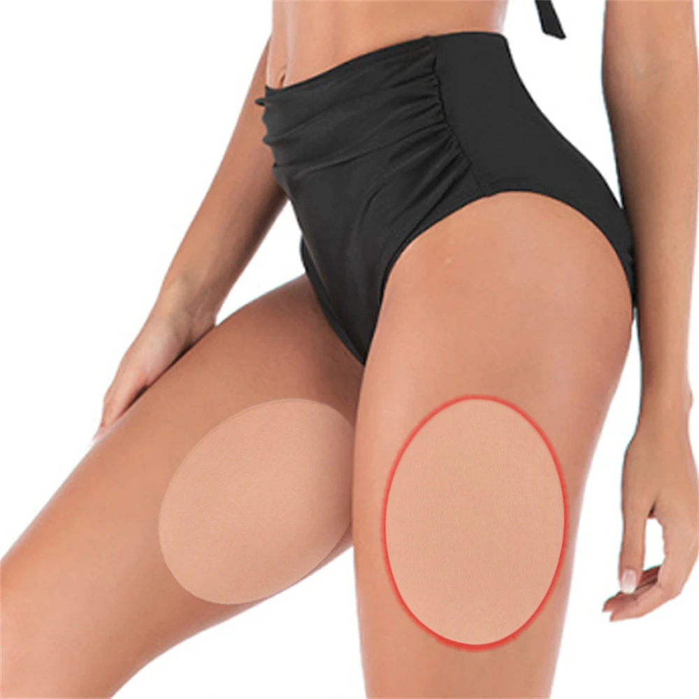 1Pair Inner Thigh Anti-Wear Patch Tape Unisex Disposable Invisible Breathable Body Elastic Leg Warmer Bandage Anti-Friction Pads