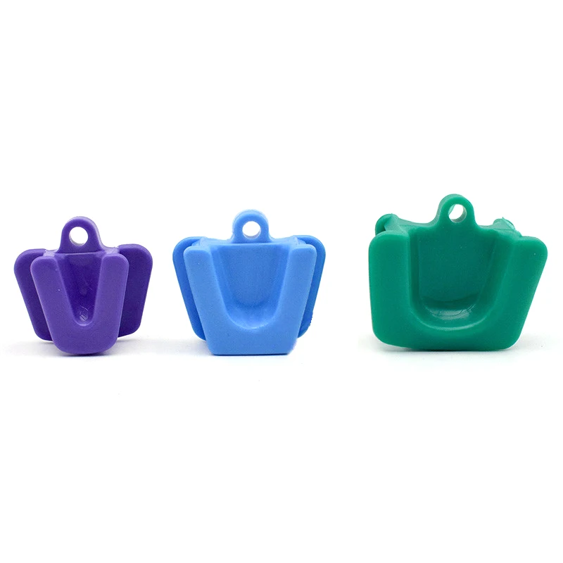 Ouvre-bouche en caoutchouc Latex, outils dentaires, bloc de morsure, ouvre-bouche, rétracteur en Silicone, dents colorées L/M/S pour