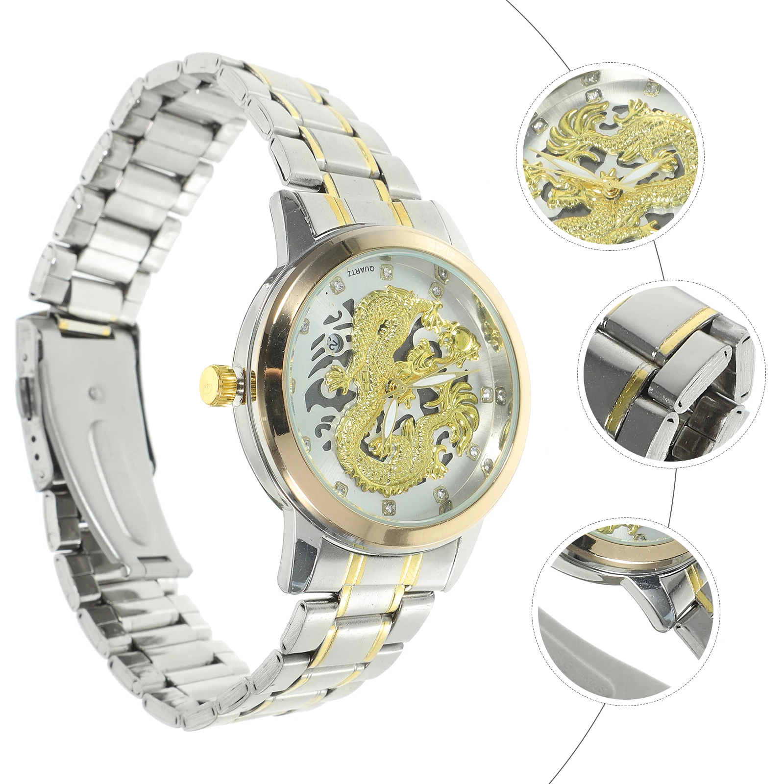 

Waterproof Quartz Watch for Men Mechanical Mens Analog Wrist Watches Sport Stainless Steel