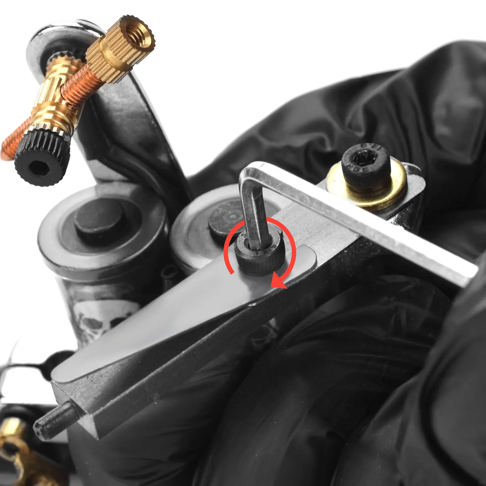 24Pcs Tattoo Equipment Accessories Tattoo Machine Cutting Line Fogging Spring Shrapnel Set Coloring Lining Part Manganese Steel