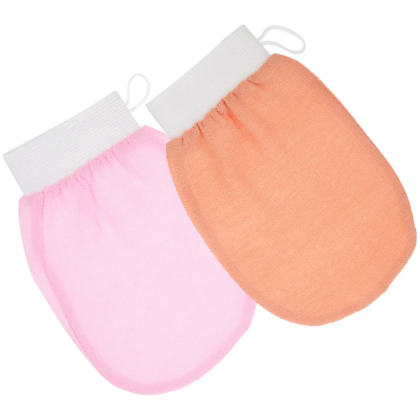 2Pcs Skin Scrubbing Gloves Bath Mittens Soft Exfoliating Shower Mittens Reusable Body Cleansing Gloves for Bath Shower Supplies