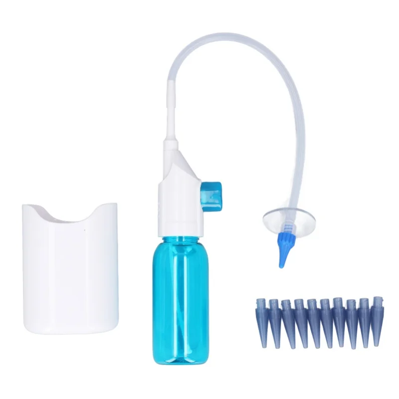 

Manual Ear Wax Removal Kit With 2 Type Ear Tips Gentle Ear Irrigation Flushing System For Adults Kids