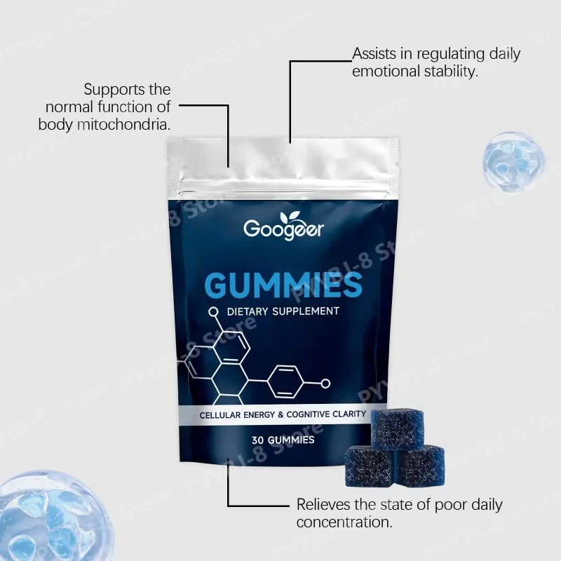 Daily Nutrition Gummies with Multivitamin Magnesium and Inositol Dietary Supplement Cellular Energy & Cognitive Clarity 30Count