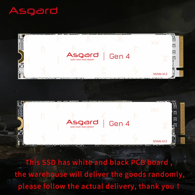 Imagem -05 - Ssd Rígido de Estado Sólido para Desktop Velocidade de Leitura até 7000 Mbps 512 gb 1tb 2tb Nvme Pcie 4.0x4 M.2 Asgard-an4