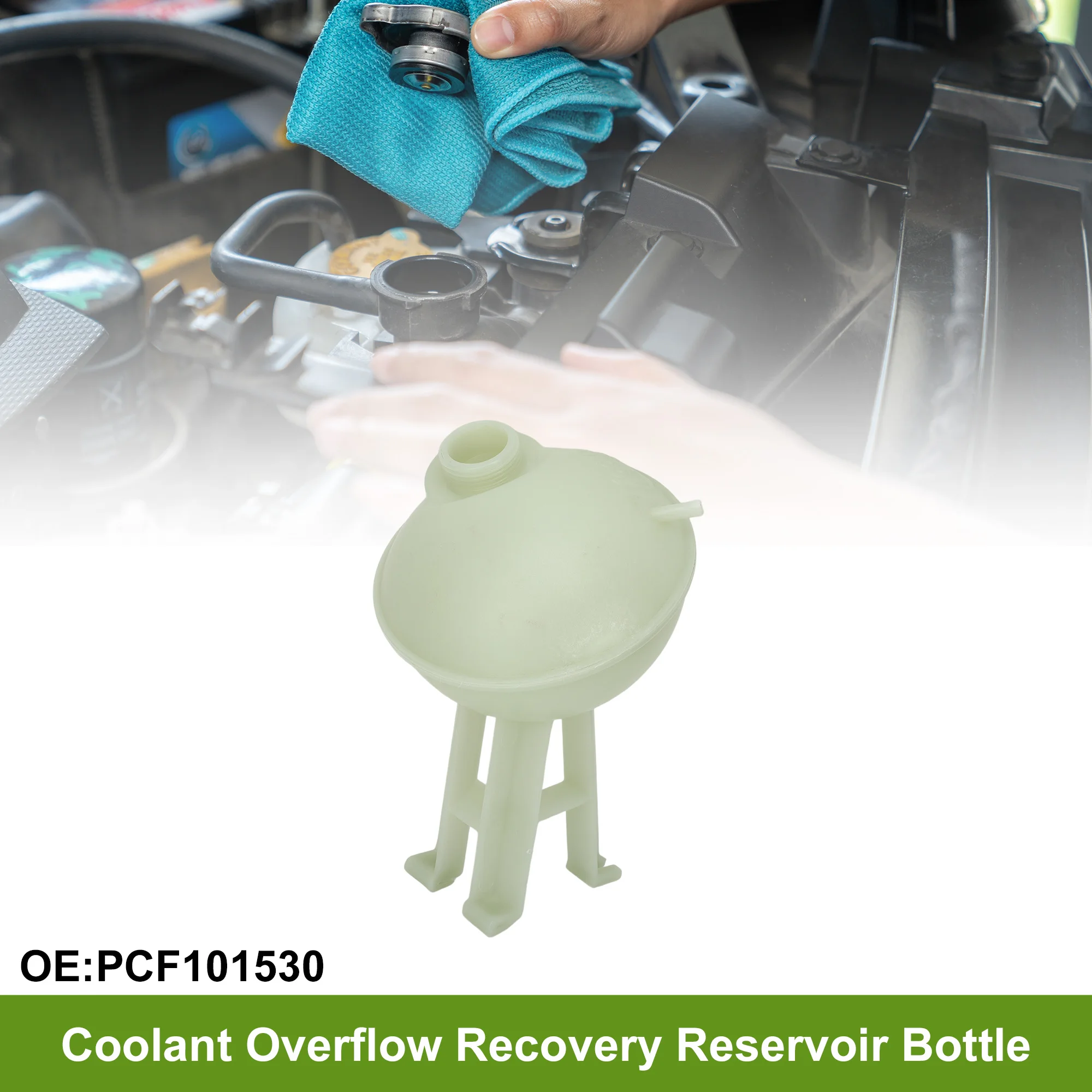 

UXCELL No.PCF101530 Coolant Reservoir Water Expansion Tank for Land Rover Defender Defender 90 Heat Resist Coolant Bottle