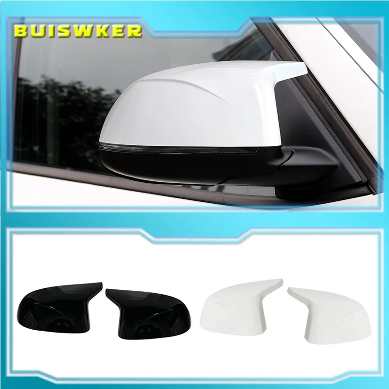 

Новый белый стиль, черный карбоновый вид, внешнее боковое зеркало заднего вида, крышка корпуса для BMW X3 F25 X4 F26 X5 F15 X6 F16-2018