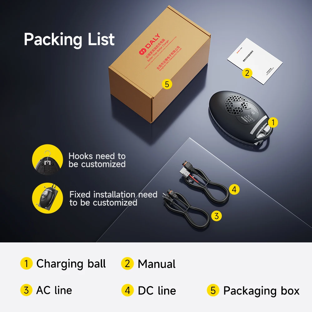 DALYバッテリー充電器 リチウムイオンNMC 6S 7S 24V LifePO4 LFP 8S 24V 500W 20A リチウムバッテリー充電器 ゴルフカート Klifts AGV Anderson対応