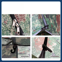 Camouflage Tent Double Layer 2-3 People Rain and Sun Protection Outdoor Camping Automatic Camping Picnic Portable Shade