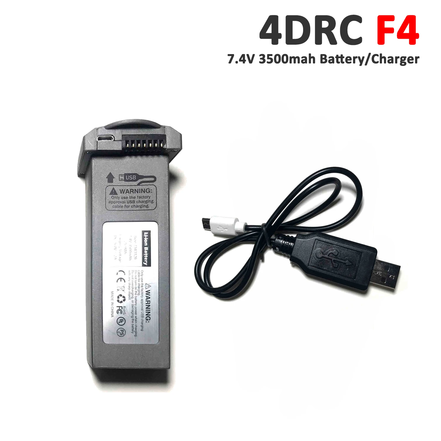 4DRC F4 Fast-F4 GPS Drone เดิมอะไหล่7.4V 3500MAh แบตเตอรี่ USB สายชาร์จแบตเตอรี่4D-F4 Quadcopter อุปกรณ์เสริม