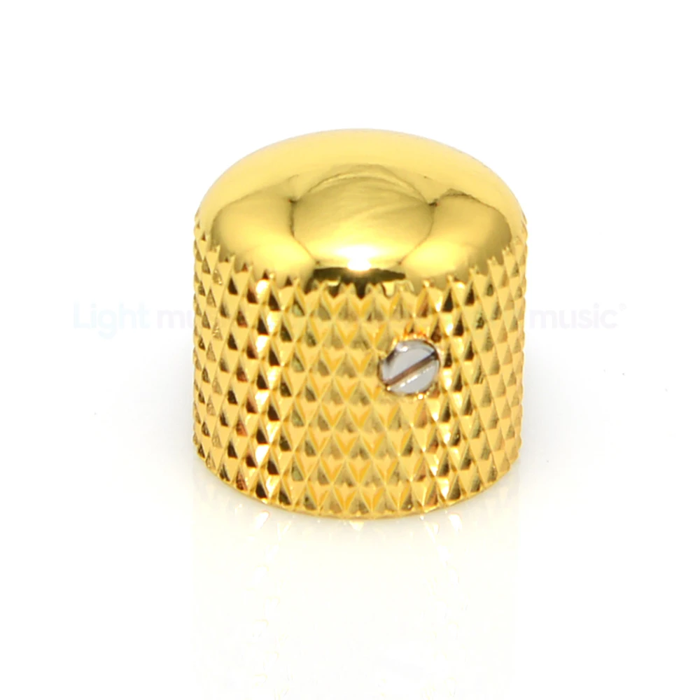 1Pcs Brass Dome Metal Knob for Electric Guitar Bass Tone volume Control Knobs