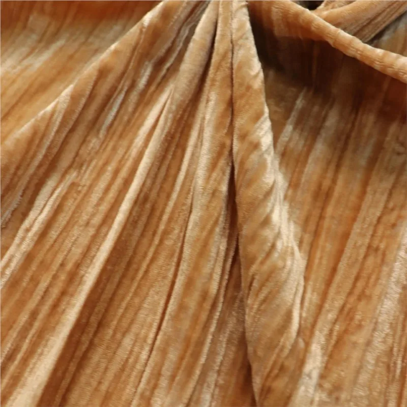 

Silk fabric velvet cheongsam women's clothing accessories crinkled