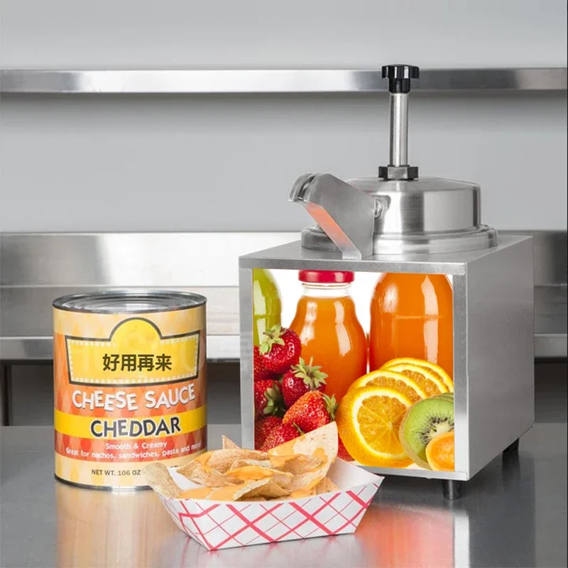 Electric cheese sauce pump FZ-04B cheese heating thermostat 4.4L fructose squeeze press insulation barrel dispenser