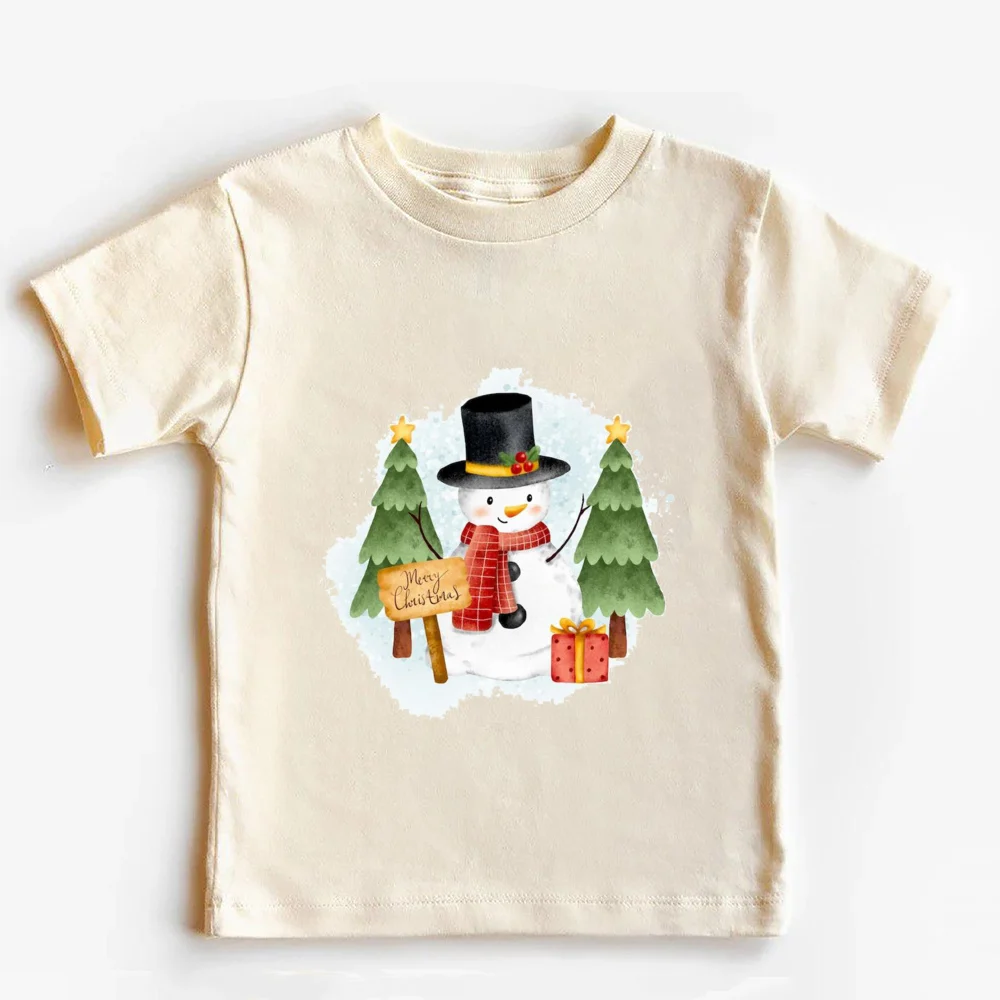 Christmas Santa Claus Christmas T Shirt Retro Christmas Shirt for Kids Merry Xmas Outfit  Toddler Infant Xmas Tops Clothes