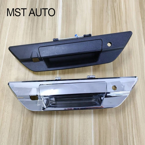 Imagen 2 del producto Manija de puerta trasera con orificios para llaves de cámara, color negro o cromado, 69090-0K110, para Toyota Hilux Revo 2015-2021 690900 K120