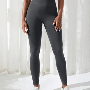 Quần phụ nữ Yoga Thể dục may mặc quần áo thể thao đàn hồi tập thể dục thể thao ở vòng eo cao 7 Camel legging bán hàng chính - 1