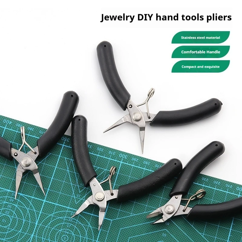 Jewelry Making Pliers Set, Stainless Steel Mini Hand Pliers for Beading Wire Wrapping DIY Craft Making