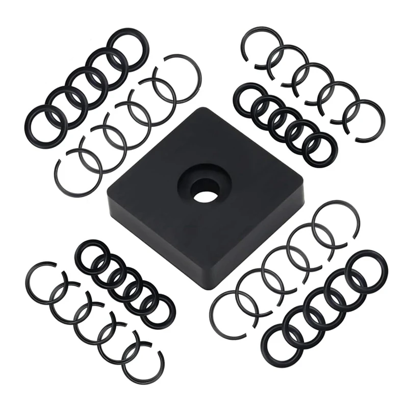 10 takım 1/2In ve 10Set 3/8In Darbe Tutma Halkası Klipsi Sürtünme Halkası + O-Ring, Tutucu Darbe Kilit Halkası Örs Kurulum Aracı