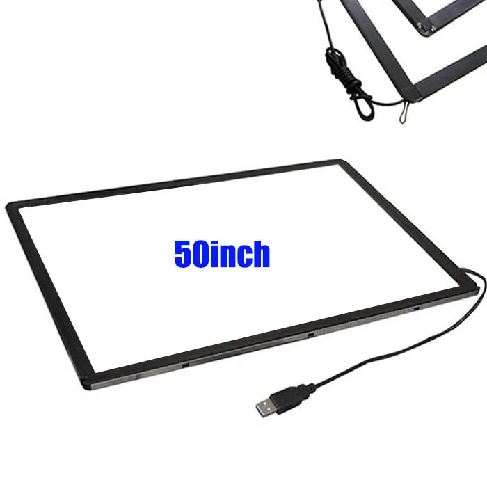 BENSHI factory price 50inch touch screen panel USB driver-free   IR touch frame  overlay support various operation system