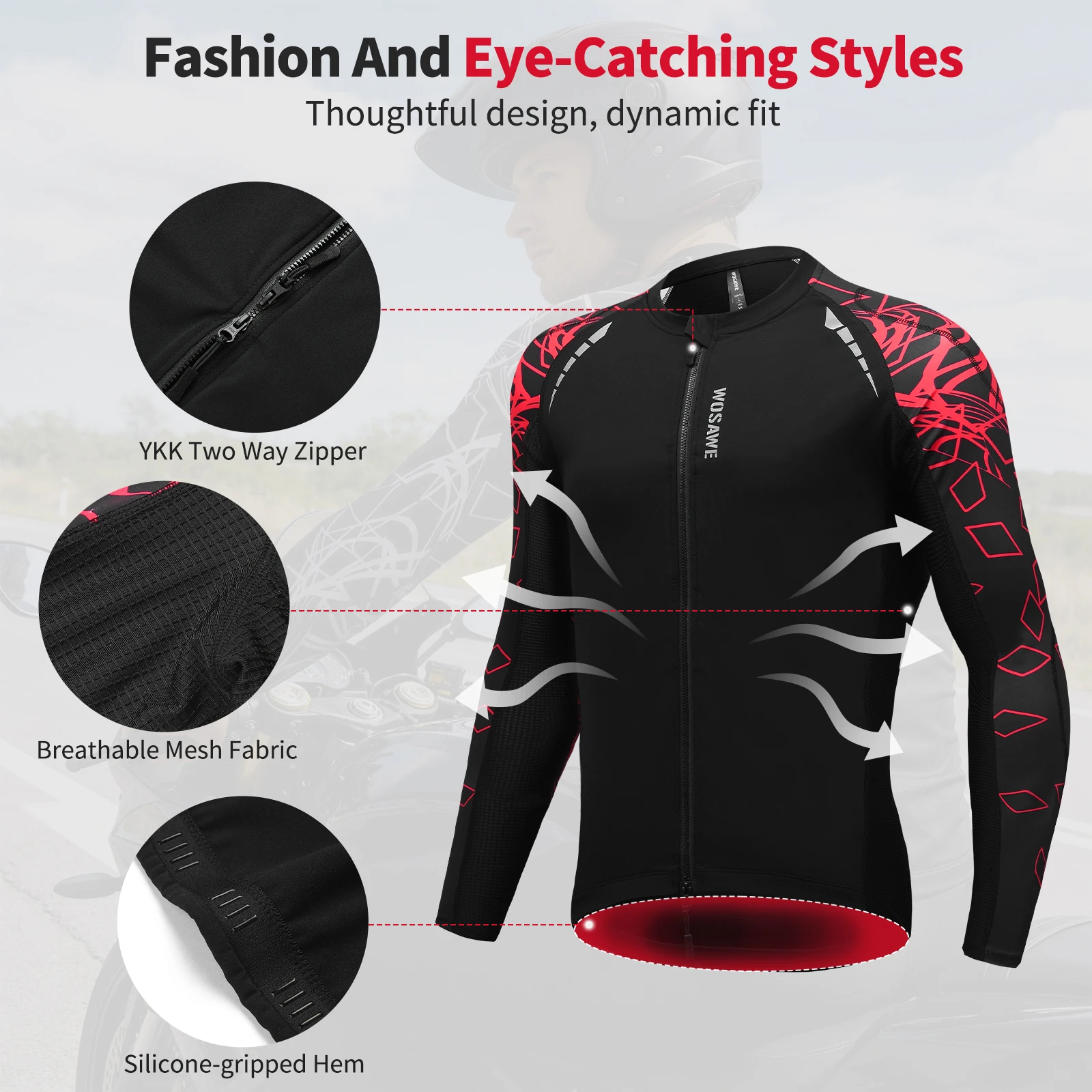 جاكيت دراجات نارية صيفي للرجال - مراجعة Motorcycle Mesh Jacket Summer Breathable وسعره