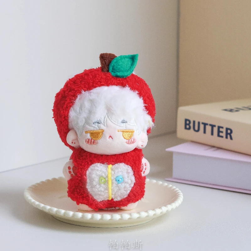 

Новая мини-плюшевая кукла с красным яблоком, аксессуары для одежды для 10 см Kpop Exo Labubu I II Idol Dolls, праздничная серия, одежда в подарок