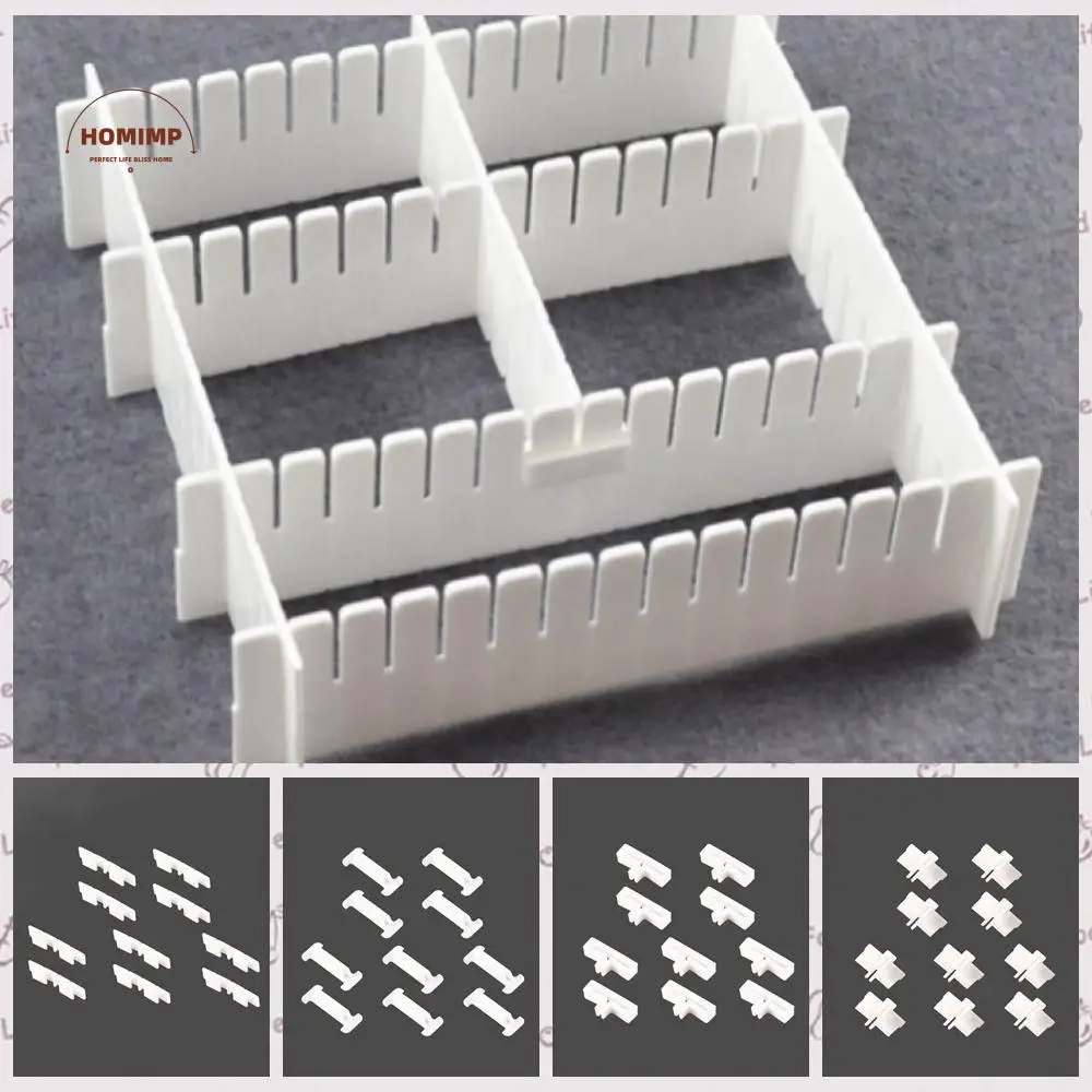

10PCS T/Cross/Three-way Type Cross Buckle Fixing Clip White Plastic Partition Extension Buckle Drawer Partition Accessories