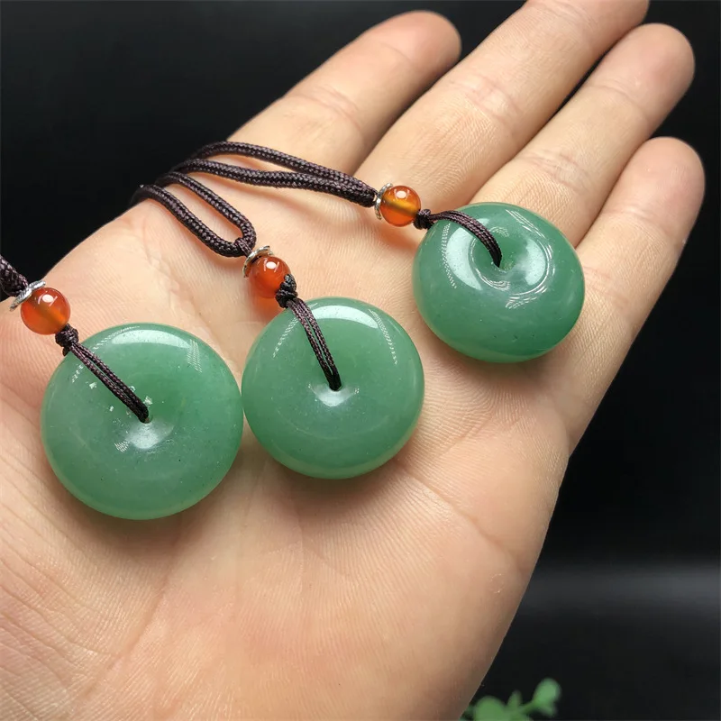 Dongling Jade Ping An Buckle Green Dongling Stone Small Ping An Buckle