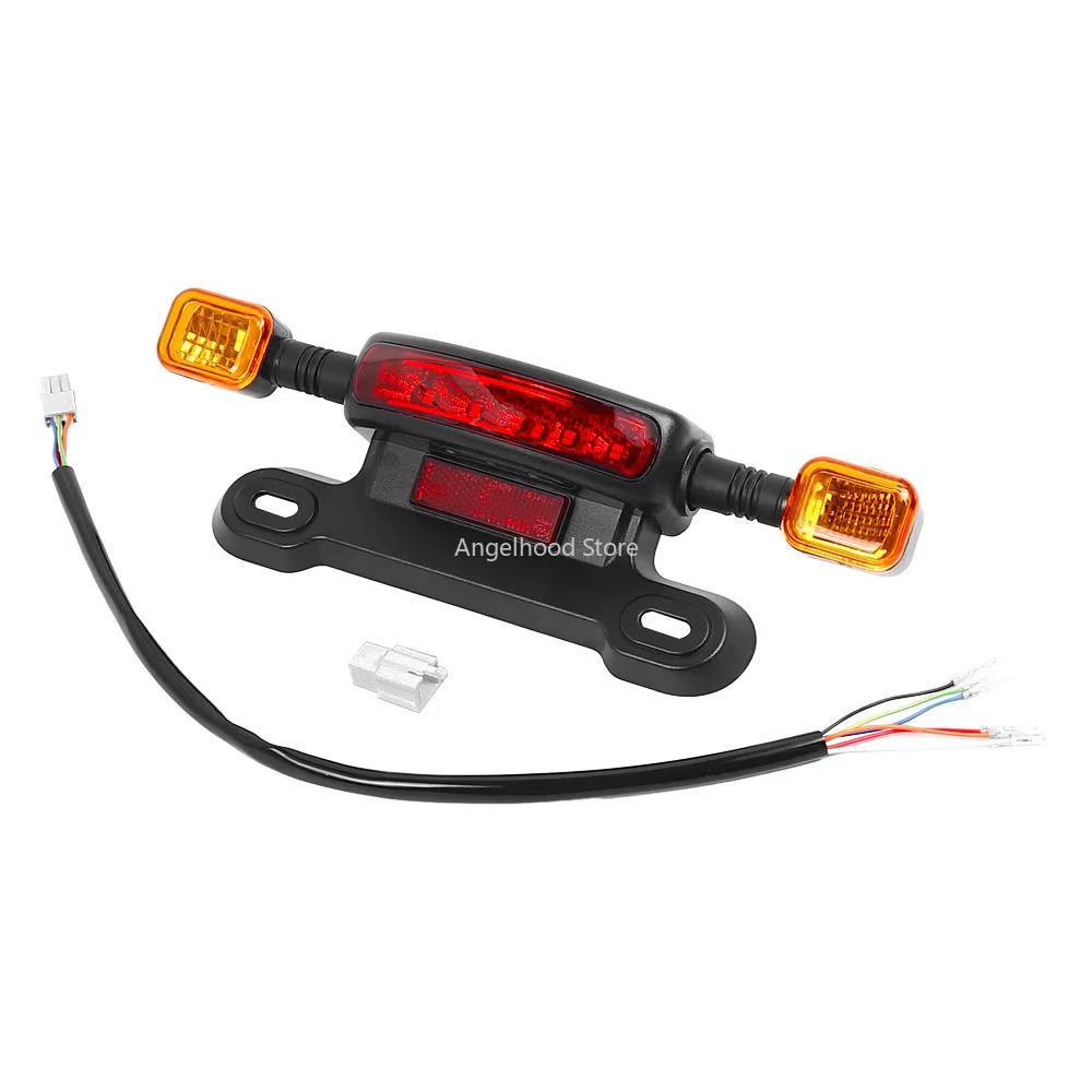 

48/60/12V LED Taillight Electric Scooter Brake/Turn Signal/Rear Tail Light Indicator for E-bike Cycling Brake Light Accessories