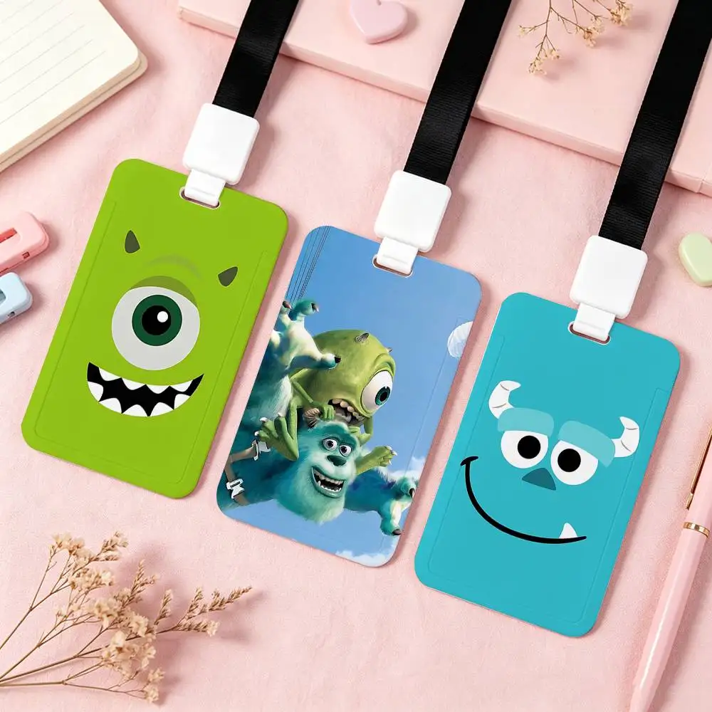 Cute M-Monsters University-S NFC Contactless Sliding Card Sleeve For Student Cards, Bus Cards, ID Cards, And Work Permits