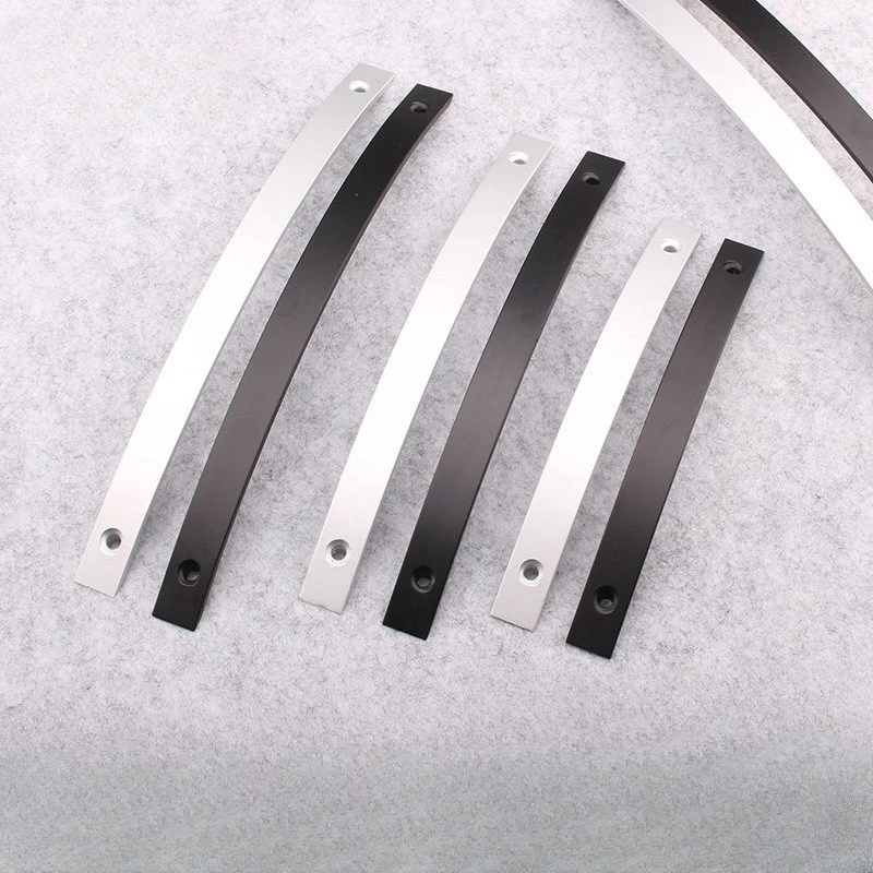 

Aluminum Alloy Silver/Black Cabinet Handles Door Handles & Window Handles for Wardrobe Bathroom Sliding Door and Wood Door
