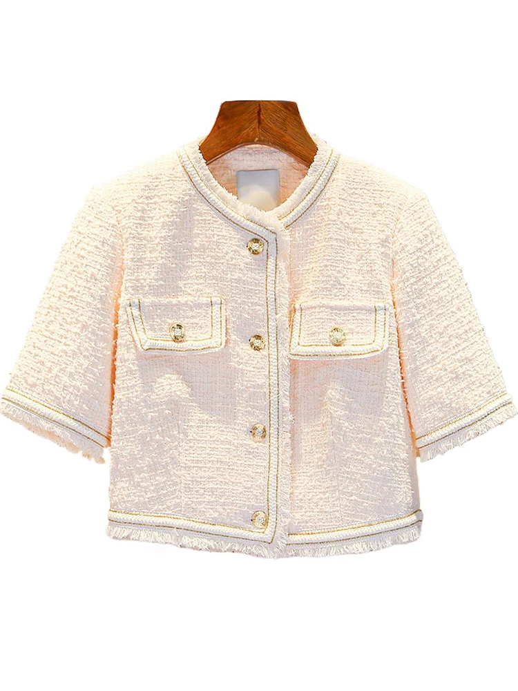 

Высококачественный женский ор-кардиган с кисточками, более тонкий шерстяной весенний пригородный сарафан, свободный крой, круглый пуговица