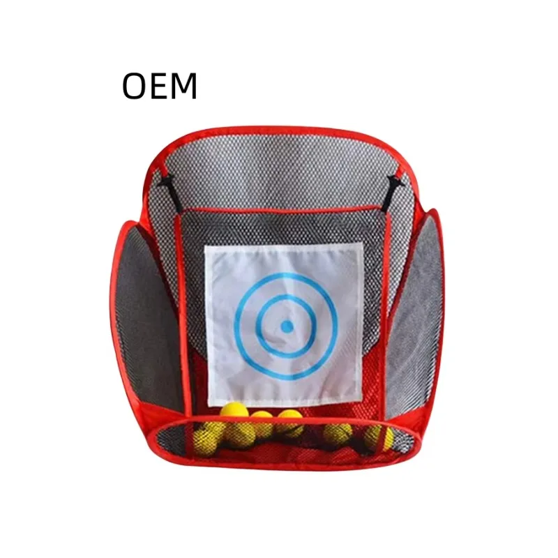 Portable Foldable Indoor/Outdoor Golf Practice Net with OEM Pole Ball Collecting Feature Easy Store for Sports Hitting Practice