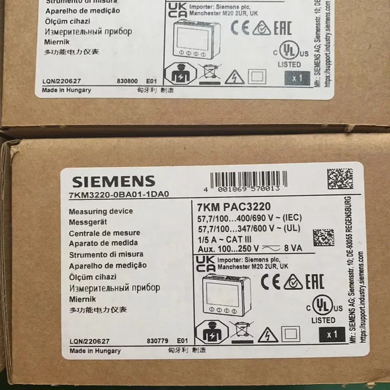 7KM3220-0BA01-1DA0 7KM PAC3220 Messgerät SENTRON Multifunktionsmessgerät