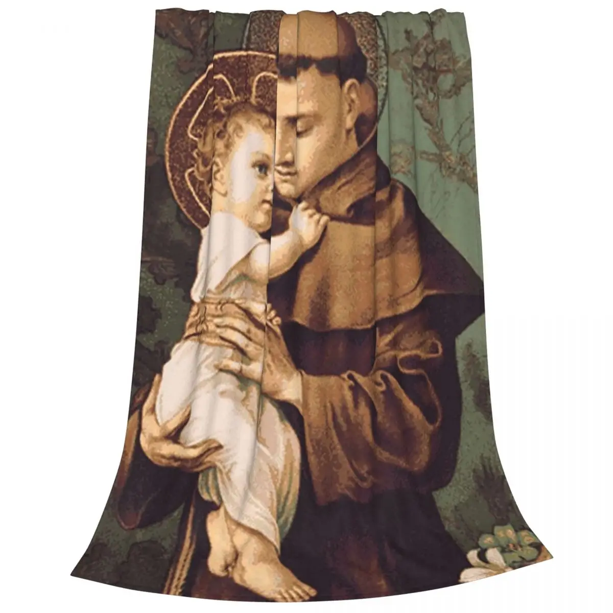 St Anthony Of Padua Blanket Fleece Lightweight Sofa Throw Blankets For Couch Bedding Outdoor Throws Bedspread Quilt