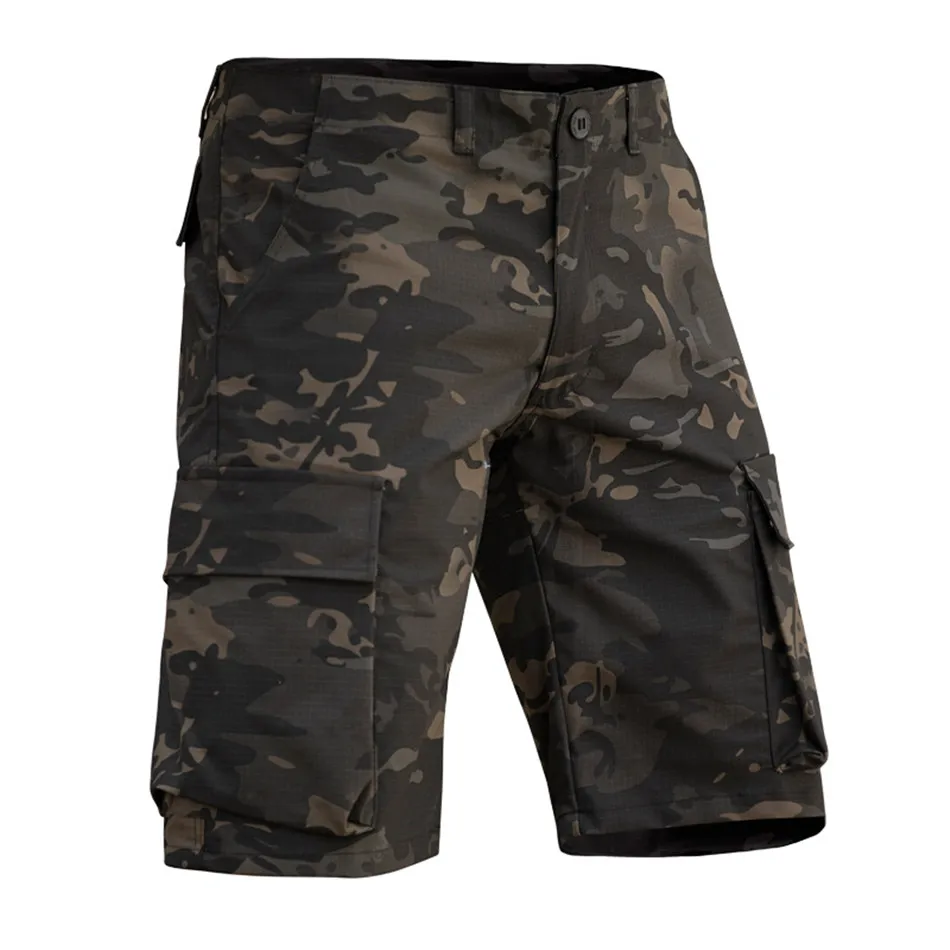 Outdoor Camouflage Military Shorts Street Hip-hop Trend Cargo Short Pants Multi-pocket Tactical Commuter Men\'s Sports Shorts