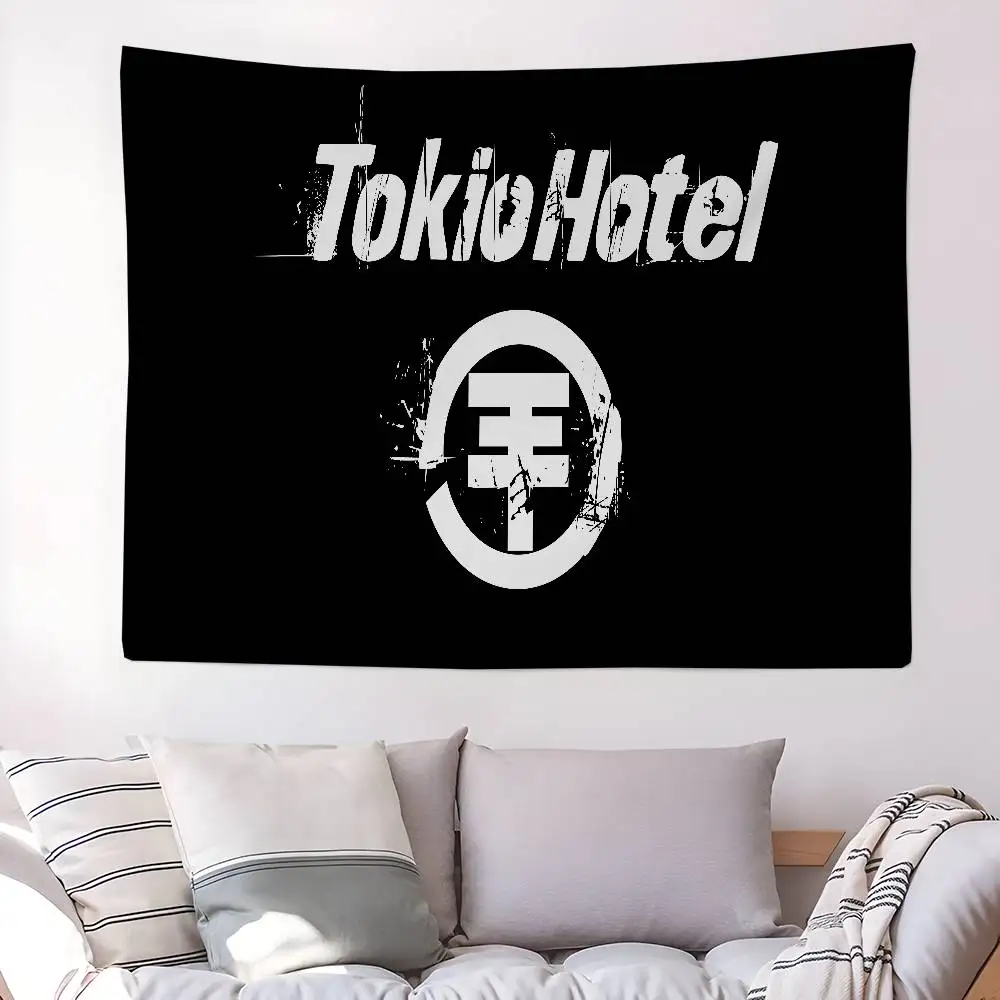 T-Tokyo H-Hotel Band Printed Large Wall Tapestry Cheap Hippie Wall Hanging Bohemian Wall Tapestries Mandala Home Decor
